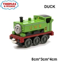 토마스와 친구 자기 금속 다이 캐스트 기차 장난감 차량 퍼시 로지 스펜서 고든 에밀리 에드워드 기차 기관차 모델, (202530813)duck