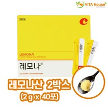 비타하우스 경남제약 레모나산 40포 (20포 x 2개) 비타민c 분말 직장인 학생 기미