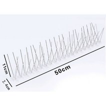 지붕 새 쫒아내기 새똥 퇴치 가시 철조망 울타리 가드, 6개입 (총 3m), 1개