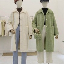 JUSTFEELING M-3XL 루즈핏 여성 뽀글이 빅사이즈 플리스자켓 보온 윈터 퀼팅점퍼 방한 아우터 데일리룩 코트
