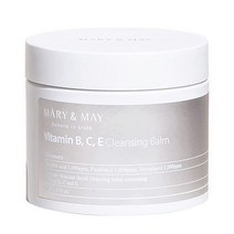 [Mary&May] 비타민 B C E 클렌징 밤 120g / 4.05 Fl Oz | 피부 온도에서 녹는 오일 부드러운 스킨 케어 페이셜 메이크업 리무버 EWG 성분