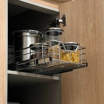주방 슬라이딩 선반 양념통 레일 주방 수납 선반 정리대