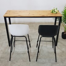 푸른숲가구 빈티지 홈바테이블 카페 좁은테이블 식탁, 1600x430x750