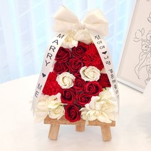 미니화환 개업 승진 축하 집들이 기념일 졸업 생일선물, 로즈레드미니화환, 9번문구
