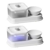 Pet Automatic Feeder Waterer Durable Food Dispenser 30dB Silent for puppy, 02 Upgrade