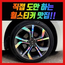 홀로그램 휠 스티커 올뉴SM7 18인치, 1개