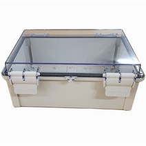 국산 투명 콘트롤박스 BC-ATQ-203013 200*300*130 하이박스 컨트롤박스 힌지 매미고리 단자함 CCTV, 1개