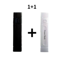 보조배터리 랜턴/휴대용랜턴/후레쉬/나침반, 화이트+화이트