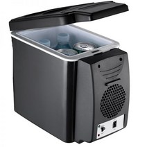 6L 미니 자동차 냉장고 쿨러 따뜻한 12v 압축기 220V 여행 휴대용 전기 아이스 박스 자동 냉동고, black 12V