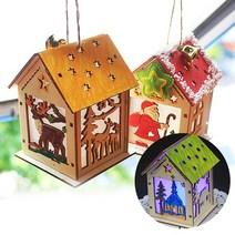 LED 크리스마스 무드등 조명장식 미니어쳐, 교회