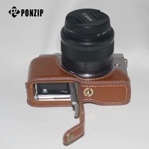 폰집 캐논 eos m100 가죽 커버 반속사 카메라 케이스, 1개, M100-브라운
