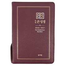 개역개정4판 주석 큰성경 새찬송가 (중/합본/색인/지퍼/PU/다크블루)