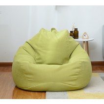 빈백커버 폴리몰리빈백커버 빈백소파커버 충전재 없는 느긋한 소파 커버 의자 S/M/L/XL 리넨 천 라운저 좌석 빈백 퍼프 다다미 거실 침실, [05] Pedal Cover 20x30CM, [06] Matcha Green, 1개