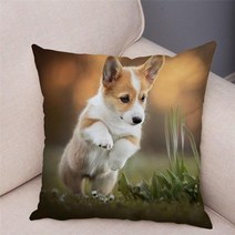 베개 커버 5070 4060 3050 라텍스 메모리폼 방수홈장식 귀여운 웨일스 어 Corgi Pembroke 개 베개 커버 CM