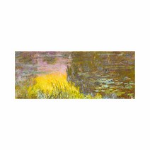 [모네]명화 파노라마 캔버스 액자_41_수련석양(200x50cm)