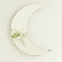 무어스튜디오 벽 인테리어 붙이는 달 거울, 골드
