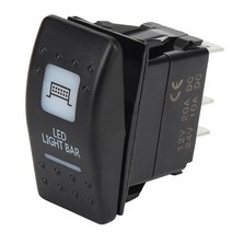 카라반 캠핑카 부품 수리용품 24v 12v 라이트 토글 스위치 led 백라이트 혼 리어 램프 바 버튼 보트 트레일러 트럭 atv 오토바이 rv 자동차 액세서리, 주도 라이트 바