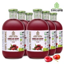 조지아스내추럴 유기농 산수유 착즙원액 주스, 1000ml, 6개