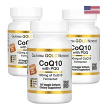 CGN 코큐텐 코엔자임 Q10 PQQ 포함 유비퀴논 100mg 60캡슐X3 180일분, 1개, 기본