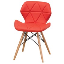 힐링가구 키스트 A형 주방 디자인 체어 사무실 인테리어 의자, 레드