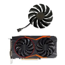 Jzwefdo 88MM 그래픽 카드 팬 T129215SU PLD09210S12HH P106-100 냉각 Gigabyte GTX 1060/1070/1070Ti RX 470/480/5, Graphics Fan-A