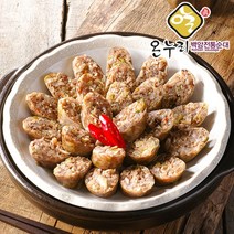 백암전통순대 찹쌀순대 1kg 에어프라이어 가정분식 4인분 냉동보관, 상세 설명 참조, 1팩