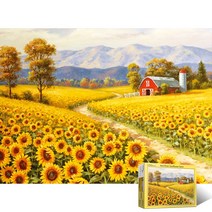 퍼즐라이프 해바라기 농장 150피스 직소퍼즐액자 PL150-24, 퍼즐만