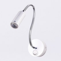 캠핑카 호스 사등 개조 셀프 트레일러 캠핑카 수면등 스위치 부착 12V 침대 헤드라이트 벽 헤드라이트, 12V3W긴스위치,중간,실버따뜻한흰색빛