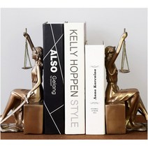 정의의 여신상 인테리어 거실 장식품 엔틱 소품 변호사 사무실 로스쿨 장식품, 31cm 구리