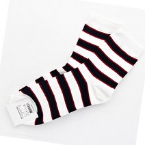 줄무늬 남자중목양말 흰검 3켤레 남성패션양말 캐쥬얼양말