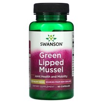 스완슨 뉴질랜드 초록입홍합 초록홍합 500mg 60캡슐, 60정