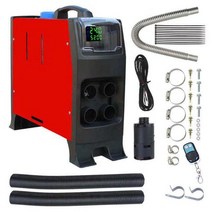 디젤 자동차 에어 자동차무시동히터 2V 5kw 디지털 디스플레이 온도 조절 주차 타이어공기주입기 샤오, 02 Red