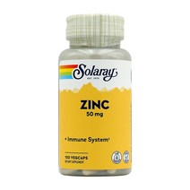 SOLARAY 아연 Zinc 징크 50 mg 100 베지캡슐