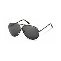 Porsche Design P8478 Polarized J Black Silver Sunglasses
