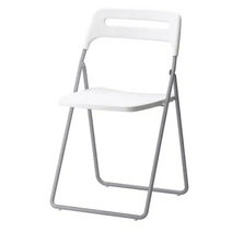 NISSE 니세 접이식의자 실버/화이트