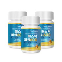 매스틱MAX600 600mgx60정 3통 매스틱 회화나무열매 스테아린산마그네슘 브로콜리 치커리 감초
