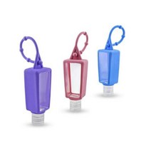 [도매상가] 휴대용 선물 손소독제 실리콘 손소독제 홀더 파우치 색상랜덤 고리 어린이 가방고리 케이스, 단품, 단품