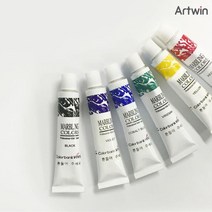 [바보사랑] 7000 종이나라 12ml 6색 마블링 물감, 단품, 상세 설명 참조