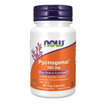 나우푸드 피크노제놀 100mg 베지 캡슐 60정 나우푸땡 인디언구스베리 프랑스 해안 소나무껍질 추출물 호팍사 OPCs 카테킨 페놀산 올리고핀, 1개, 100mg/60정