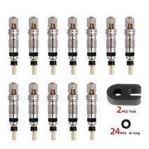 Deemount 품질 Presta 밸브 코어 2/6/12PCS 황동 CNC FV MTB 도로 자전거 튜브 서비스 부품 도구, 03 Presta Core12PC 2V