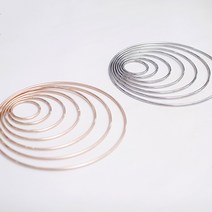 원형 금속링 베이스 선캐쳐만들기 마크라메재료, 골드50mm