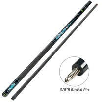 큐대 큐 당구 카본 상대 중요한 풀 11.5/12.5mm 팁 탄소 섬유 Uniloc Quick/3/8*8 방사형 핀 조인트 기술 낮은 편향, CB-1F-방사형
