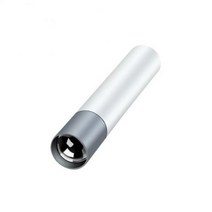 고휘도 손전등 써치라이트 충전식 led 샤오미-미니 플래시 라이트 USB LED 방수 기능 텔레픽 강력 토치 램프 야외 줌 휴대용, 은
