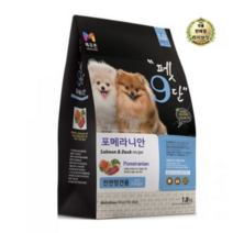 라이브잇 목우촌 전연령용 오리 펫9단 포메라이안 전용사료, 7개, 1.8kg