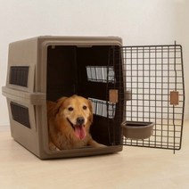 강아지 켄넬 케이지 고양이 이동장 이동가방 애견 캐리어 대형, 브라운, 중형(530)