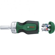 비트 매거진이 포함된 Bosch Stubby 라쳇 스크루드라이버 6개컴팩트 하이 토크 6비트 통합 매거진 마그네틱 홀더, 6-teilig, 6개