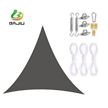 BAJIU 타프스크린 삼각형 홀리데이타프 그늘막 옥스퍼드 타프 액세서리 세트, 차콜그레이, 4.5*4.5*4.5m