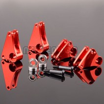 트랙사스서밋 ENRON 알루미늄 전면 및 후면 로커 암 세트 7158 TS1606-7 RC Traxxas 116 1/16 서미트 E-레보 슬래시 용, [01] RED