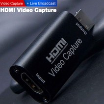 이지캡쳐VONETS HDMI 비디오 캡처 카드 USB 2.0 4K 1080P 오디오 레코더 PS3 PS4 Xbox 닌텐도 스위치 컴퓨, 한개옵션0