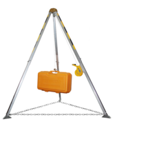 구조용 맨홀 구조 삼각대 기구 인명 와이어 로프 안전, 1800파운드 + 하네스